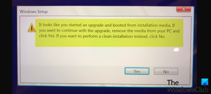 It looks like you started an upgrade and booted from installation media – TWCN Tech News