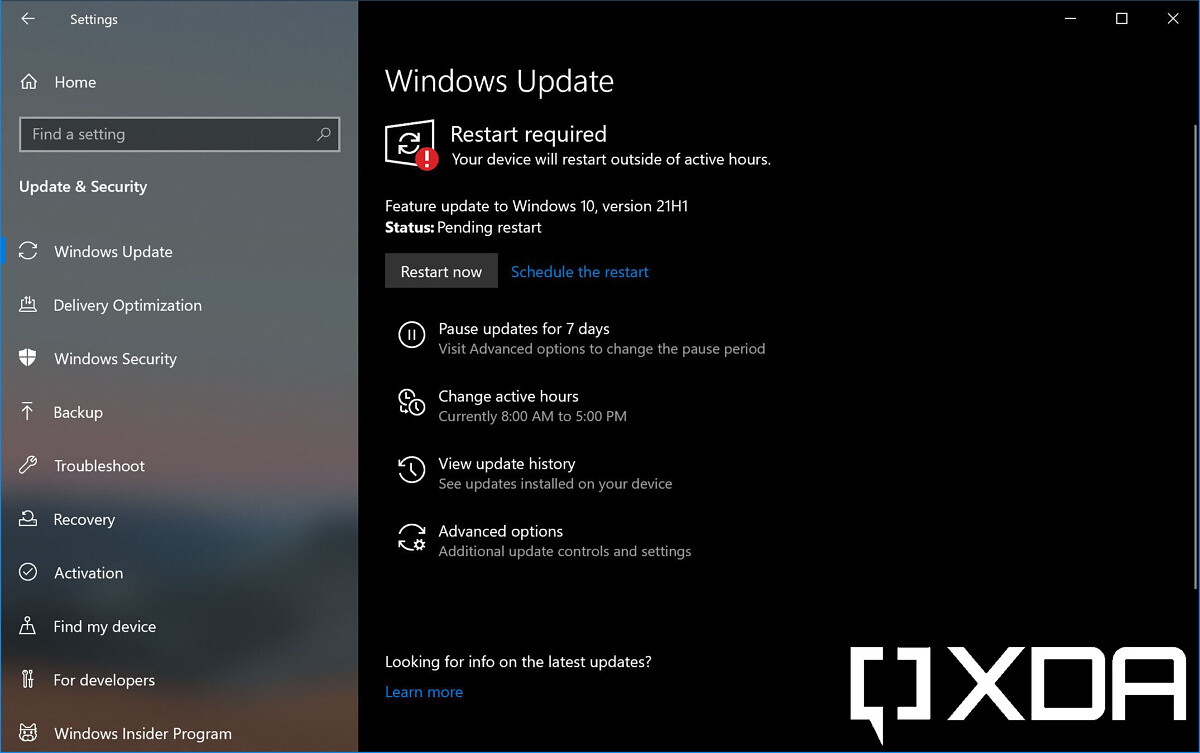 How to install the Windows 10 May 2021 Update right now – XDA Developers