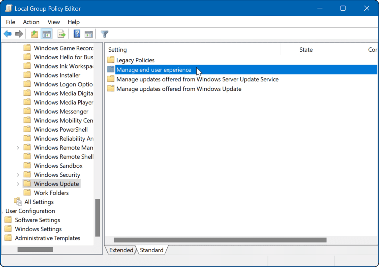 manage end user experience