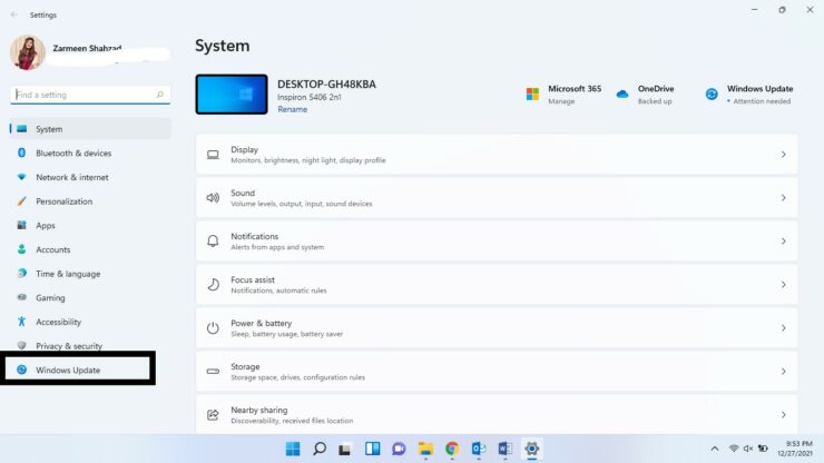 Settings app