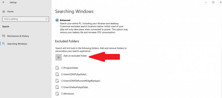 How To Hide Folders And Files From Search On Windows 10 And Windows 11 - Excludedfolders search on windows 10