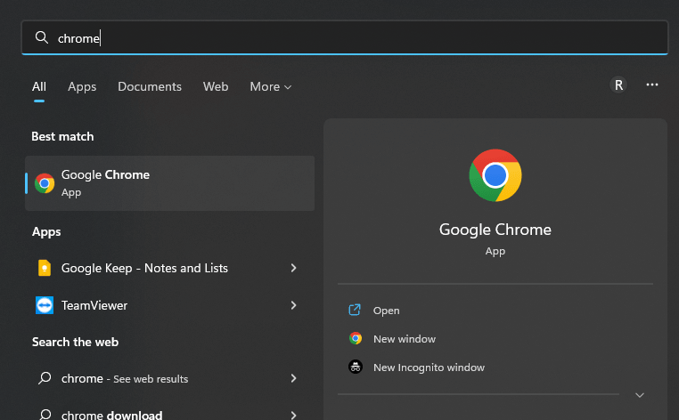 Run Chrome browser on Windows 11 Run Chrome browser on Windows 11