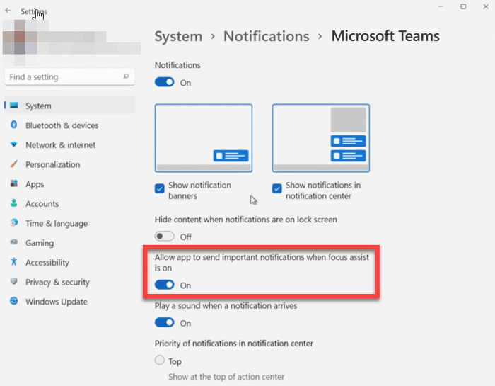 Receive important notifications when Focus assist is on in Windows 11 – TheWindowsClub